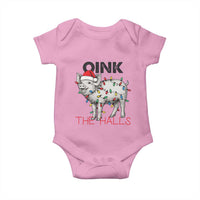 Oink The Halls Baby Onesie Funny Christmas Pig Lover Gift - Wonder Print Shop