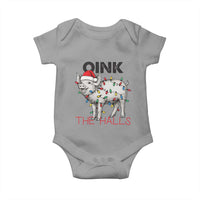 Oink The Halls Baby Onesie Funny Christmas Pig Lover Gift - Wonder Print Shop
