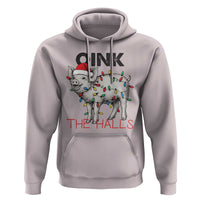 Oink The Halls Hoodie Funny Christmas Pig Lover Gift - Wonder Print Shop