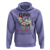 Oink The Halls Hoodie Funny Christmas Pig Lover Gift - Wonder Print Shop