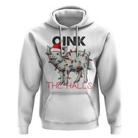 Oink The Halls Hoodie Funny Christmas Pig Lover Gift - Wonder Print Shop