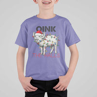 Oink The Halls T Shirt For Kid Funny Christmas Pig Lover Gift - Wonder Print Shop