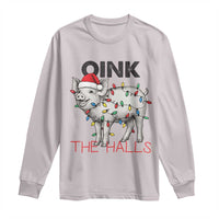 Oink The Halls Long Sleeve Shirt Funny Christmas Pig Lover Gift - Wonder Print Shop