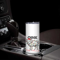 Oink The Halls Skinny Tumbler Funny Christmas Pig Lover Gift - Wonder Print Shop