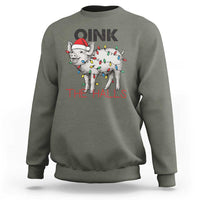 Oink The Halls Sweatshirt Funny Christmas Pig Lover Gift - Wonder Print Shop