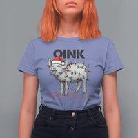 Oink The Halls T Shirt For Women Funny Christmas Pig Lover Gift - Wonder Print Shop