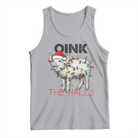 Oink The Halls Tank Top Funny Christmas Pig Lover Gift - Wonder Print Shop