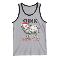 Oink The Halls Tank Top Funny Christmas Pig Lover Gift - Wonder Print Shop