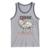 Oink The Halls Tank Top Funny Christmas Pig Lover Gift - Wonder Print Shop