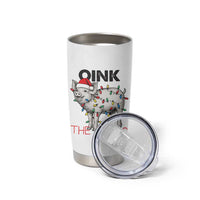 Oink The Halls Tumbler Cup Funny Christmas Pig Lover Gift - Wonder Print Shop