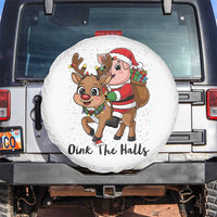 Oink The Halls Spare Tire Cover Pig Christmas Farm Life Gift - Wonder Print Shop