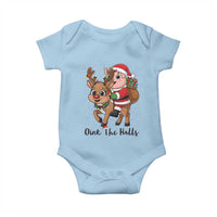 Oink The Halls Baby Onesie Pig Christmas Farm Life Gift - Wonder Print Shop