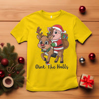 Oink The Halls T Shirt Pig Christmas Farm Life Gift - Wonder Print Shop