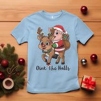 Oink The Halls T Shirt Pig Christmas Farm Life Gift - Wonder Print Shop