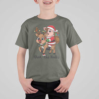 Oink The Halls T Shirt For Kid Pig Christmas Farm Life Gift - Wonder Print Shop