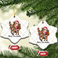 Oink The Halls Ceramic Ornament Pig Christmas Farm Life Gift - Wonder Print Shop