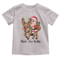 Oink The Halls Toddler T Shirt Pig Christmas Farm Life Gift - Wonder Print Shop