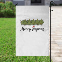 Merry Pigmas Garden Flag Holiday Gift For Pig Lovers - Wonder Print Shop