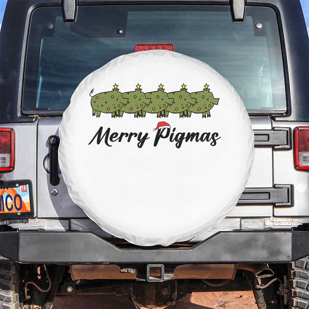 Merry Pigmas Spare Tire Cover Holiday Gift For Pig Lovers - Wonder Print Shop