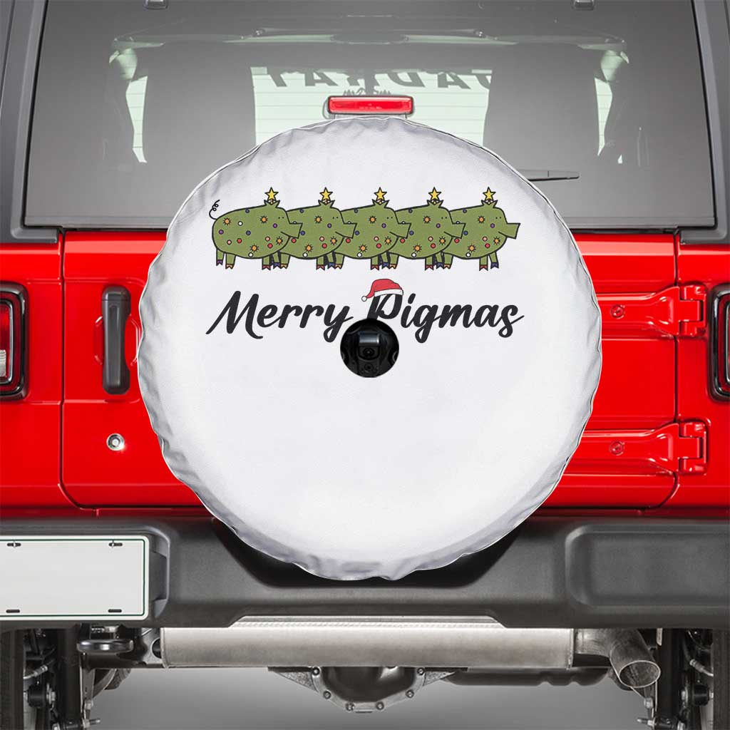 Merry Pigmas Spare Tire Cover Holiday Gift For Pig Lovers - Wonder Print Shop