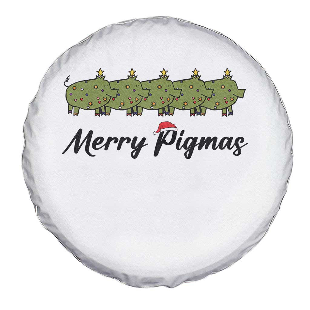 Merry Pigmas Spare Tire Cover Holiday Gift For Pig Lovers - Wonder Print Shop