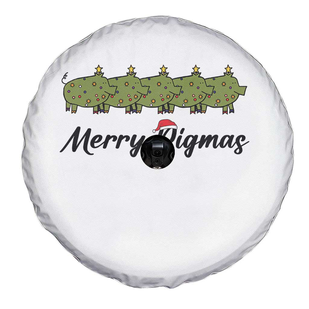 Merry Pigmas Spare Tire Cover Holiday Gift For Pig Lovers - Wonder Print Shop