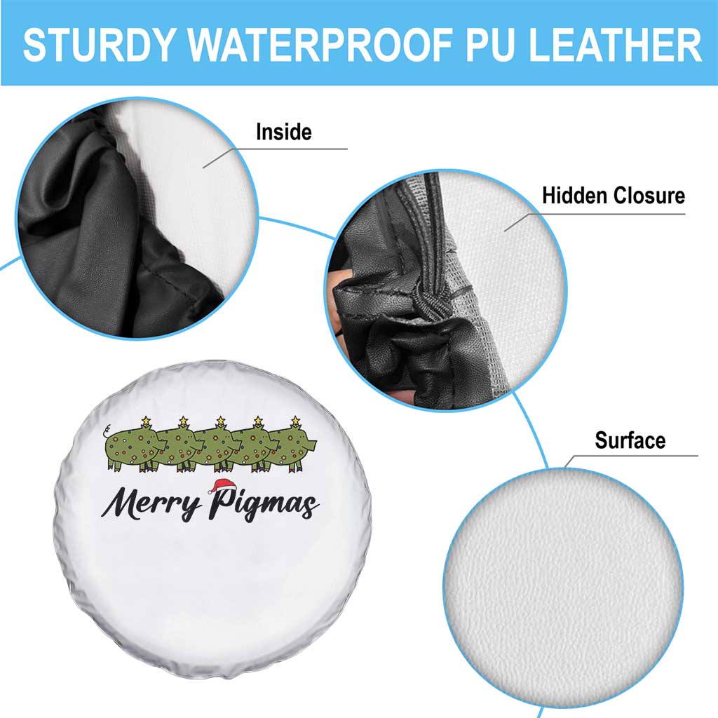 Merry Pigmas Spare Tire Cover Holiday Gift For Pig Lovers - Wonder Print Shop