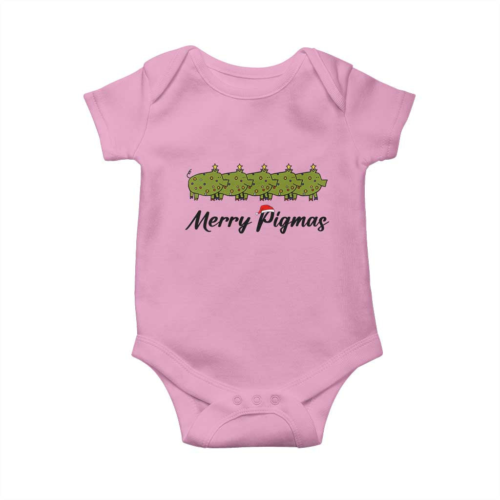 Merry Pigmas Baby Onesie Holiday Gift For Pig Lovers - Wonder Print Shop