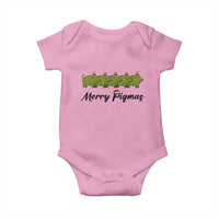 Merry Pigmas Baby Onesie Holiday Gift For Pig Lovers - Wonder Print Shop