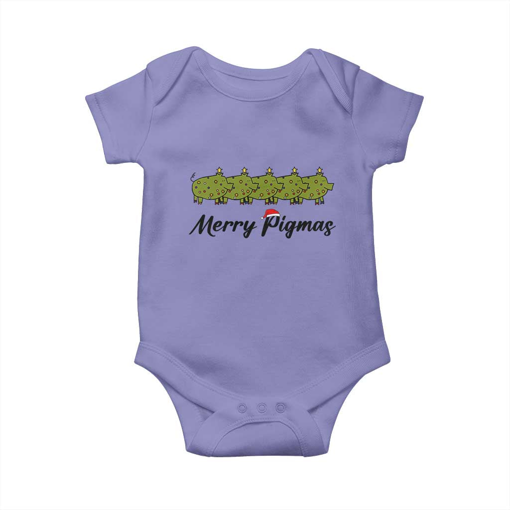 Merry Pigmas Baby Onesie Holiday Gift For Pig Lovers - Wonder Print Shop