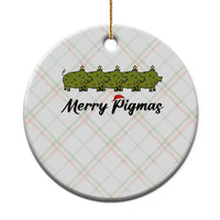 Merry Pigmas Ceramic Ornament Holiday Gift For Pig Lovers - Wonder Print Shop