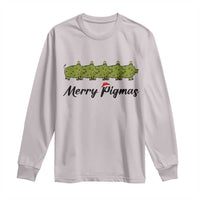Merry Pigmas Long Sleeve Shirt Holiday Gift For Pig Lovers - Wonder Print Shop