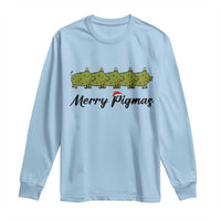 Merry Pigmas Long Sleeve Shirt Holiday Gift For Pig Lovers - Wonder Print Shop