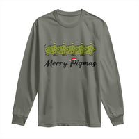 Merry Pigmas Long Sleeve Shirt Holiday Gift For Pig Lovers - Wonder Print Shop