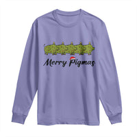 Merry Pigmas Long Sleeve Shirt Holiday Gift For Pig Lovers - Wonder Print Shop