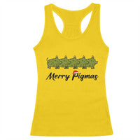 Merry Pigmas Racerback Tank Top Holiday Gift For Pig Lovers - Wonder Print Shop