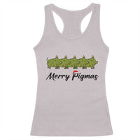Merry Pigmas Racerback Tank Top Holiday Gift For Pig Lovers - Wonder Print Shop