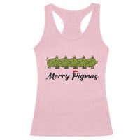 Merry Pigmas Racerback Tank Top Holiday Gift For Pig Lovers - Wonder Print Shop