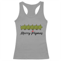 Merry Pigmas Racerback Tank Top Holiday Gift For Pig Lovers - Wonder Print Shop