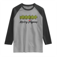 Merry Pigmas Raglan Shirt Holiday Gift For Pig Lovers - Wonder Print Shop