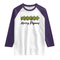 Merry Pigmas Raglan Shirt Holiday Gift For Pig Lovers - Wonder Print Shop