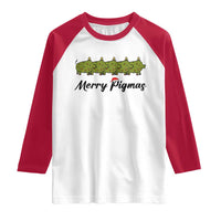 Merry Pigmas Raglan Shirt Holiday Gift For Pig Lovers - Wonder Print Shop