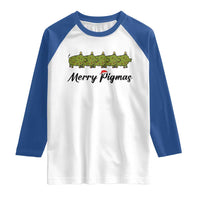 Merry Pigmas Raglan Shirt Holiday Gift For Pig Lovers - Wonder Print Shop