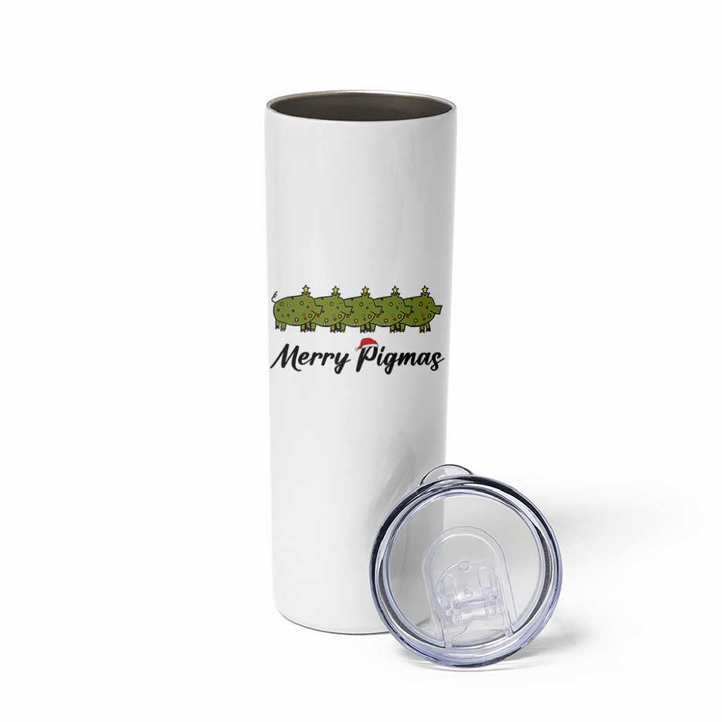 Merry Pigmas Skinny Tumbler Holiday Gift For Pig Lovers - Wonder Print Shop