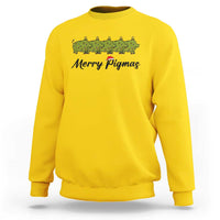 Merry Pigmas Sweatshirt Holiday Gift For Pig Lovers - Wonder Print Shop