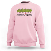 Merry Pigmas Sweatshirt Holiday Gift For Pig Lovers - Wonder Print Shop