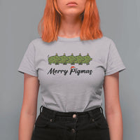 Merry Pigmas T Shirt For Women Holiday Gift For Pig Lovers - Wonder Print Shop