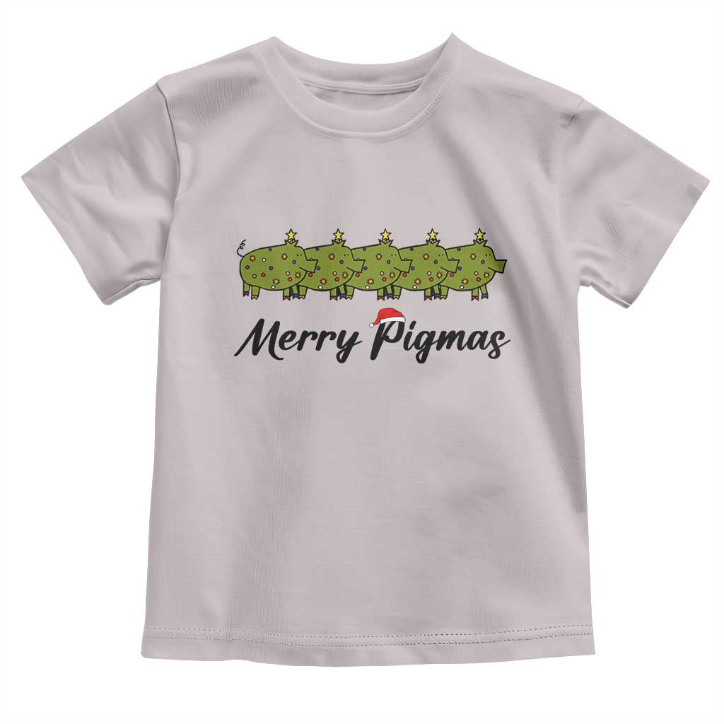 Merry Pigmas Toddler T Shirt Holiday Gift For Pig Lovers - Wonder Print Shop
