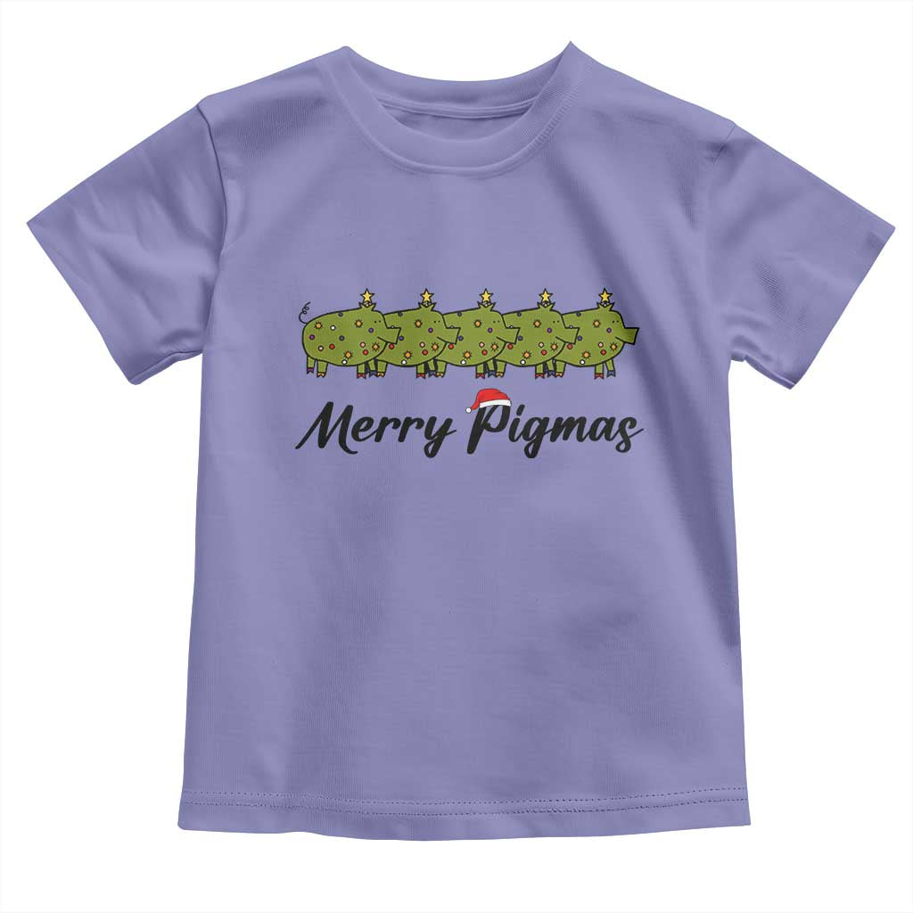 Merry Pigmas Toddler T Shirt Holiday Gift For Pig Lovers - Wonder Print Shop