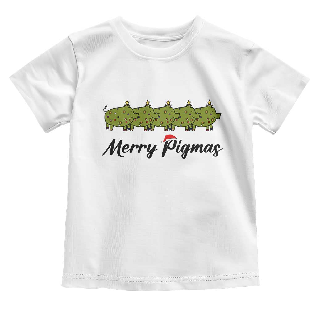 Merry Pigmas Toddler T Shirt Holiday Gift For Pig Lovers - Wonder Print Shop